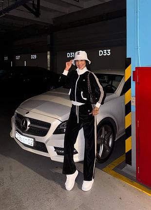 Брендовый велюровый костюм