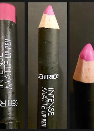 Матова помада-олівець для губ catrice intense matte lip pen.