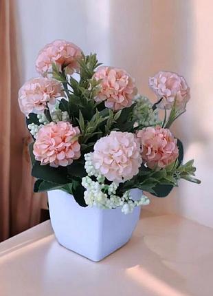 Искусственный цветок гортензия 22*15 см