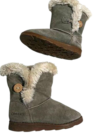 Детские замшевые качественные сапожки угги creeks