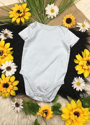 Блакитний бодік на 6-9 міс