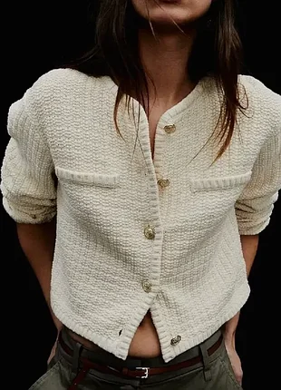 H&m структурний кардиган з гудзиками