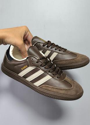 Кроссовки adidas samba brown