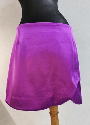 Юбка женская атласная яркая