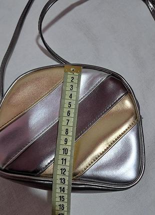 Серебристая сумка кросс-боди 5