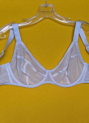 🔥80 ff/h🔥 Люкс бренд 🔥 невероятно шикарный светло-серый прозрачный бюстгальтер