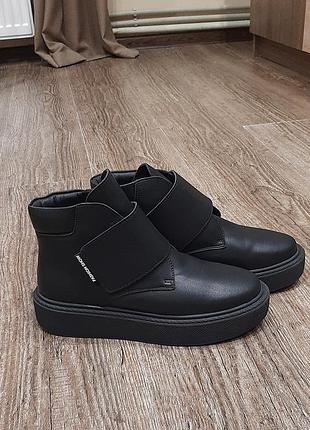 Зимові черевички ботинки уггі натуральна шкіра