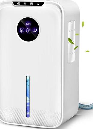 Осушитель воздуха lonxfy 88oz для дома и подвала с дренажным шлангом 67 кв.м белый