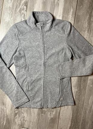Сіра флісова толстовка