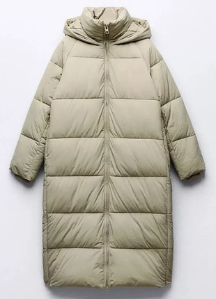 Стьобаний водовідштовхувальний пуховик-анорак zara (до -20 °c.)