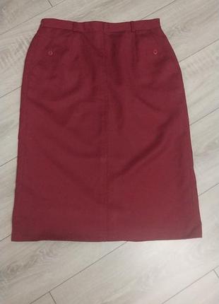 Бордо цвета юбка,шерсть