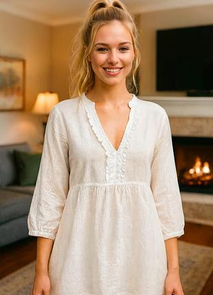 Блуза блузка из коттона размер xl (50)