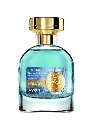 Жіноча парфумерна вода avon artistique, nymphea lumiere 50 мл (the monet collection) ейвон для неї