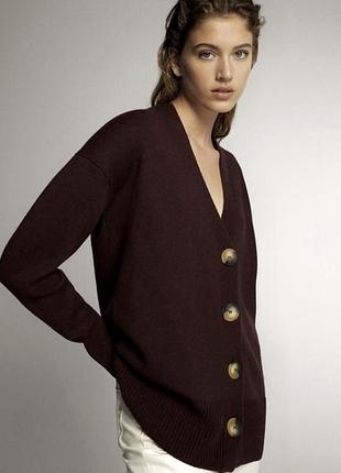 Кардиган вовна/віскоза massimo dutti