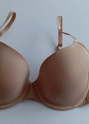 Базовий бежевий бюстгальтер якісного бренду h&m