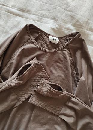 Бежевый спортивный реглан, h&amp;m, л, 😍