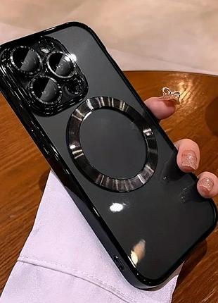 Черный чехол на iphone 14 pro max