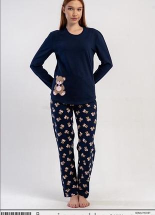 Теплі байкові піжами для дому та сну