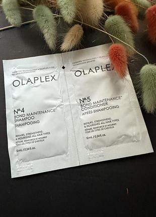 Пробник шампуня та кондиціонера olaplex bond maintenance #4, #5