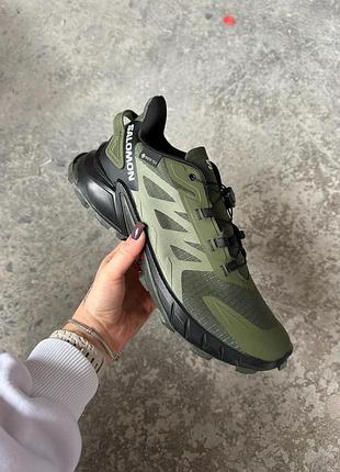 Кроссовки женские / мужские черные зеленые хаки осенние весенние летние