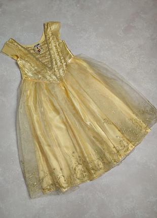 Платье бель или принцесса на 5-6 лет