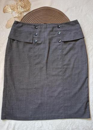 Классическая серая юбка 50 гг.