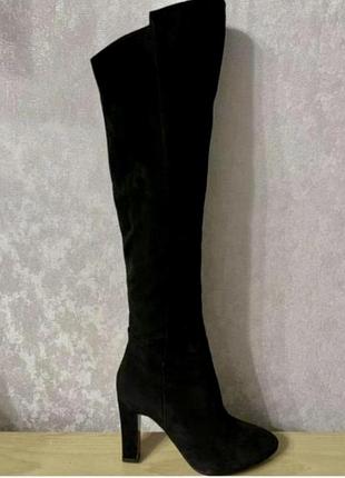 Замшевые осенние сапоги