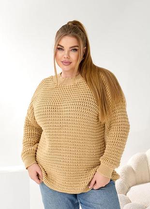 Теплая женская вязаная туника