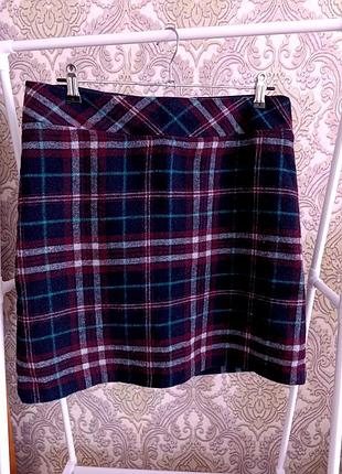Тепла спідниця в клітинку