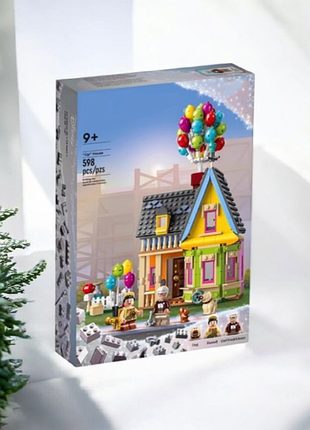 Детский конструктор вперед и вверх лего домик с воздушными пулями disney lego для ребенка 7104