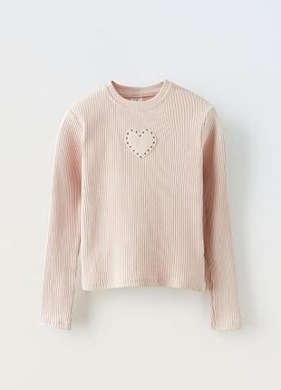Лонгслив кофта реглан zara для дівчинки