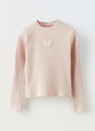 Реглан кофта лонгслив zara для девочки