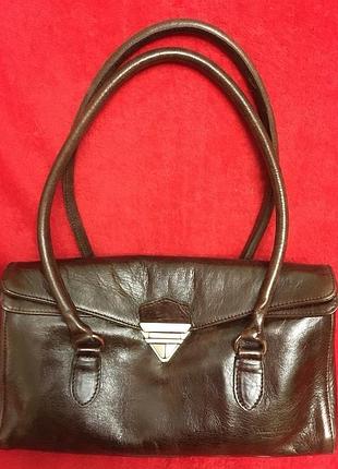 Сумка багет calipso з натуральної шкіри