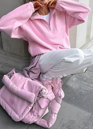 Теплая женская флисовая кофта