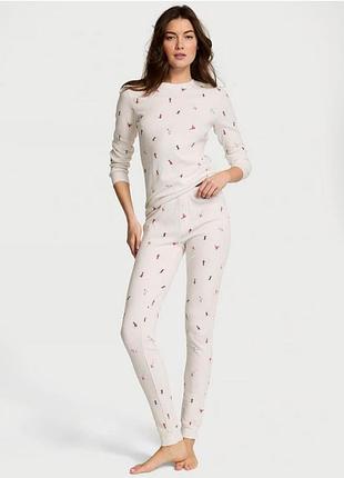 Пижама теплая victoria secret thermal long pijama set