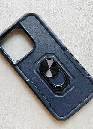 Протиударний чохол бампер для iphone 14 pro айфон 14 про темно-синій