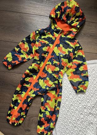 Яскравий комбінезон вітровка для хлопчика 6 9 12 міс 74 80 см для хлопчика осінь літо весна