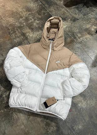Пуховик nike storm-fit бежевий