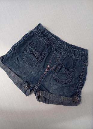 Джинсовые шорты для девочки
