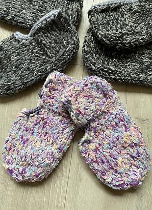 Капці слідки теплі тапочки тапки домашнє взуття