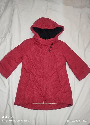 Куртка с рукавами 3/4 красная s