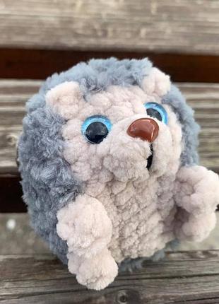 Игрушка мягкая вязаная "ежак", "ежачок", игрушка брелок ежик