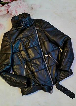 Курточка куртка шкіряна єврозима
