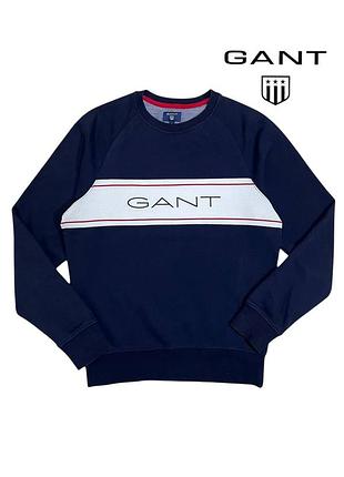 Оригінальний чоловічий світшот gant розмір s котоновий бавовняний лонгслів-гант чоловіча кофта релан чоловіче худі светр /1