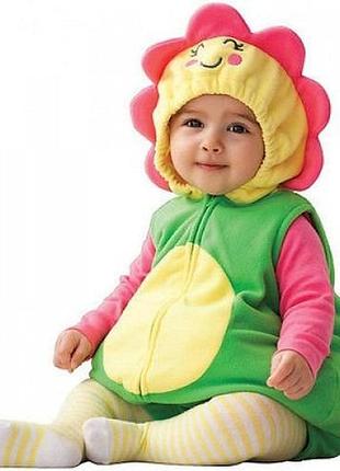 Объемный костюм цветка + колготы carters 12 мес