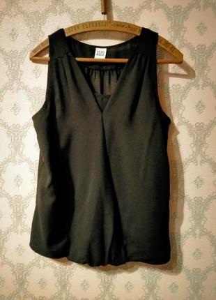 Чёрная женская классическая блуза от vero moda