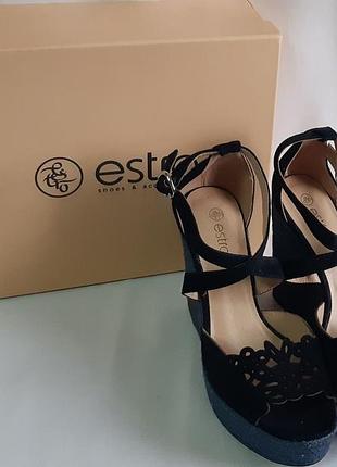 Estro туфли замшевые на платформе