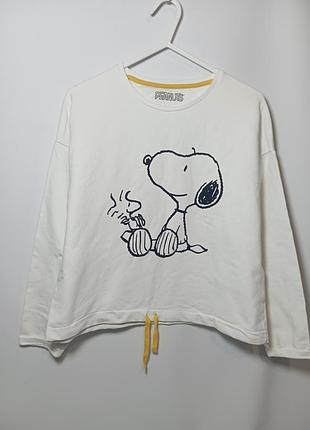 Белая кофта, свитшот для подростка