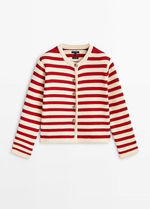 Полосатый кардиган massimo dutti m (на s) оригинал