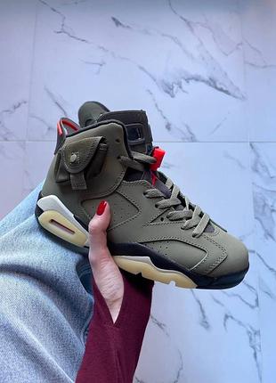 Jordan 6 x travis scott retro olive